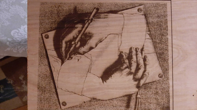 MC Escher &ldquo;Drawing Hands&rdquo;